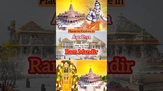 Places to explore in Ayodhya after you visit Ram Mandir #rammandir #ayodhya #ayodhyarammandir