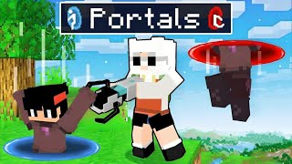 Using PORTALS To Prank My Friends In Minecraft!