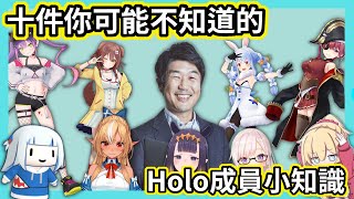 十件關於Hololive成員你可能不知道的小知識 | 請開CC字幕【你可能不知道的小知識】