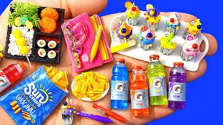 DIY Miniature Food & Drinks That Look 100% Real 🤯 | Tiny Food Collection #diy #miniature #craft