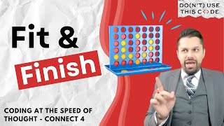 Fit & Finish (from the Start!) | Live Coding a Connect 4 Prototype Part 1