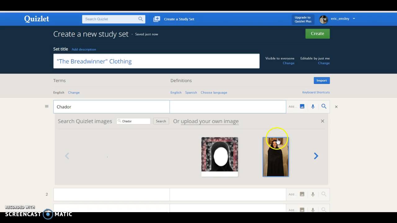 How To Create A Study Set On Quizlet - YouTube