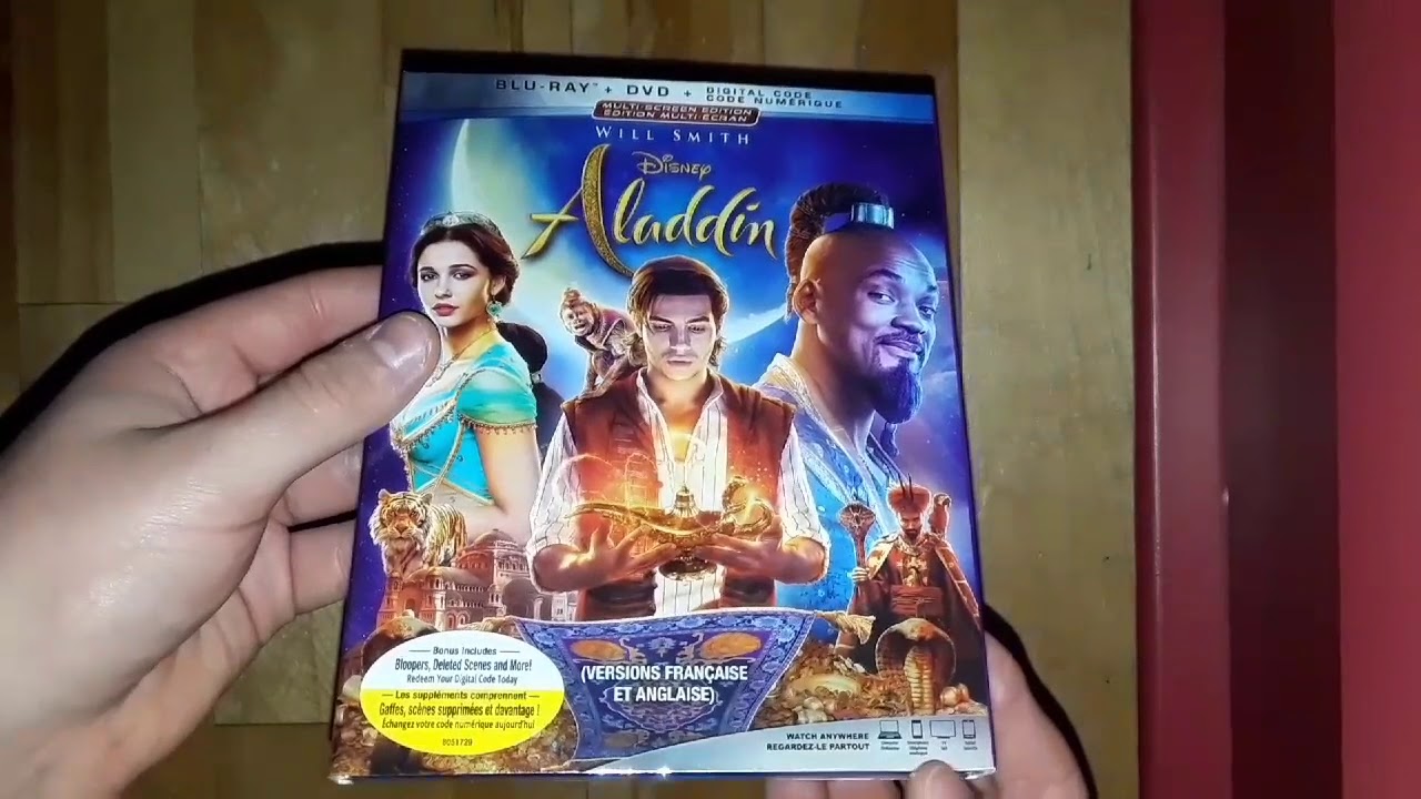 Aladdin (2019 Live Action) Blu-Ray/DVD/Digital Combo Unboxing !!! - YouTube