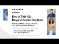 Webinar - End of Title 42: Beyond Border Solutions