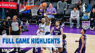 Kyrie Irving (24 points) Highlights vs. Sacramento Kings | 3/26/24