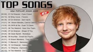 Ed Sheeran, Miley Cyrus, Maroon 5, Adele, Taylor Swift,, Shawn Mendes - Billboard hot 100 Songs 2023