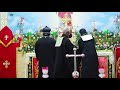 tamil malankara catholic holy mass being celebrated by new priest fr. anto jebin