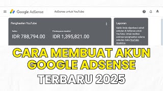 TERBARU 2025 !! CARA DAFTAR GOOGLE ADSENSE Tanpa 4000 Jam Dan 1000 Subscriber