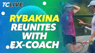 Elena Rybakina reunited with ex-coach Stefano Vukov | TC Live