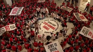 Capitol Police arrest Jewish Voices for Peace sit-in protestors for Netanyahu's DC visit