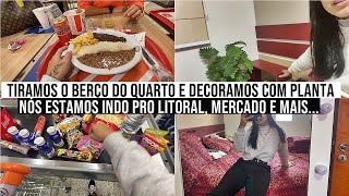 FIZEMOS MUDANÇAS NO NOSSO QUARTO, NÓS VAMOS PARA O LITORAL, A MINHA NOVA NECESSAIRE, MERCADO E MAIS.