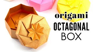 Origami Octagonal Box Tutorial - DIY - Paper Kawaii