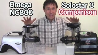 Omega NC800 vs Solostar 3 Juicer Review Comparison