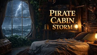 ⛈️ Trapped in a Pirate Ship During a Raging Storm | 6 Hour ASMR Sleep