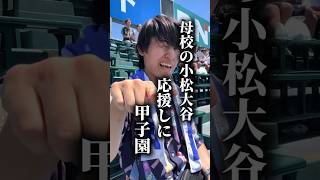 小松大谷の応援に野球部OBとして甲子園に参戦！