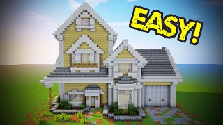 Minecraft - Suburban House Tutorial (Minecraft House)