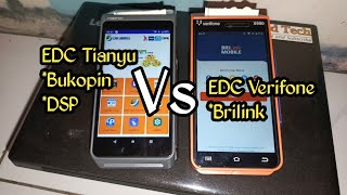 Perbedaan Mesin EDC Bukopin (Tianyu) dengan EDC Brilink (Verifone) #brilink #kbbank #cakunggul