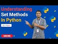 Understanding Set Methods in Python | Python Tutorials - 2022 | Codegnan