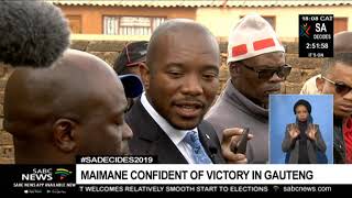 #SADECIDES 2019 | Maimane confident of victory in Gauteng