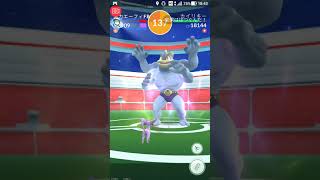 【ポケモンGO ソロレイド】修行No4「カイリキー：バレットパンチ・爆裂パンチ」爆裂パンチは強力