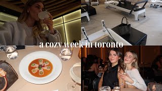 a cozy home vlog: toronto fashion school, unboxings, friends visiting \u0026 more!