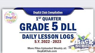 GRADE 5 EPP, DLL WEEK 1-2