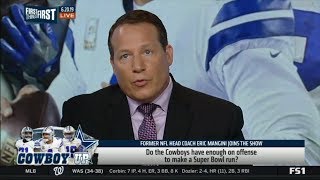 FIRST THINGS FIRST | Eric Mangini DEBATE: Do Cowboys have enough on offense to make Super Bowl run?