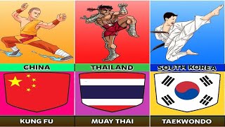 Martial Arts From Different Countries - martial arts in different countries all