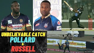 Unbelievable Catch Out Gayle | Pollard & Russel | BPL-2019 | DD VS RR