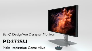 BenQ PD2725U 27 inch 4K Thunderbolt 3 Display P3 DesignVue Designer Monitor