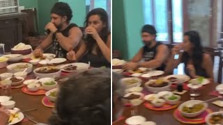 Farhan Akhtar and Shibani Dandekar enjoy a fun lunch with Javed Akhtar and Shabana Azmi