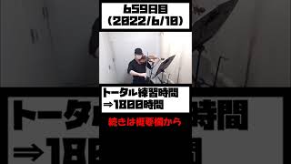 【検証】未経験者が1万時間ヴァイオリンを練習するとこなる 0→1800時間 #Shorts