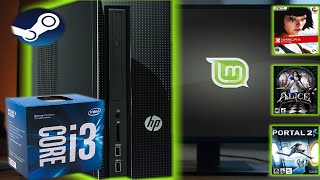 Upgrading My Linux Mint Gaming PC To a Core i3-7100  (HP Slimline 270, Intel HD 630 Benchmarks)