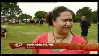 Auckland students help out in Waitangi