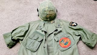 Original 101st AB Vietnam War Jacket + M1 Helmet