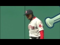 2016 Red Sox: Mookie Betts makes a leaping grab to snare a Rajai Davis liner (4.05.16)