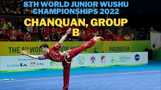 8th World junior wushu championships 2022| Chanquan Group B Male| Чанцюань, 1й гуйдін|ЧемпіонатСвіту