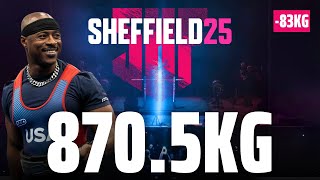 Russel Orhii -83 | 870.5kg Total | Sheffield 2025