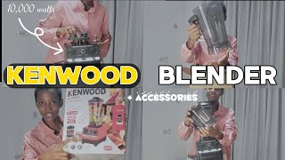 My review \u0026 unboxing of Kenwood blender (colour black)+accessories | 10000watts professional blender