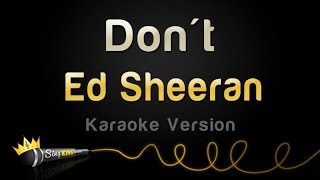 Ed Sheeran - Don't (Karaoke Version)