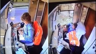 Texting Tram Driver Accident Caught On Camera