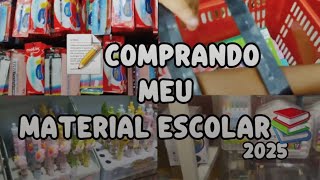 COMPRANDO MEU MATERIAL ESCOLAR 2025!!📕 #escola