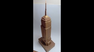Making MINIATURE  Empire State Building Model From Cardboard And Card Sheet | DIY EMPIRE STATES