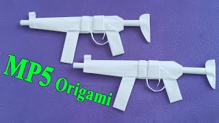 Origami armas: Como hacer uma arma mp5 de papel do free fire