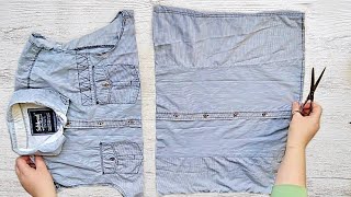 Супер ПЕРЕДЕЛКА рубашки! RECYCLING OF SHIRT