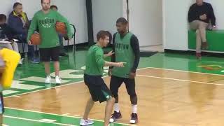 Kyrie Irving and Brad Stevens Mic'd Up in Practice During Their 16 Game Win stre