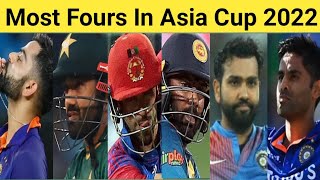 Most Fours In Asia Cup 2022 🏆 Top 10 Batsman 🔥 #shorts #viratkohli #rohitsharma #klrahul