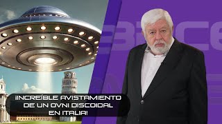 ¡Increíble avistamiento de un OVNI discoidal en Italia!