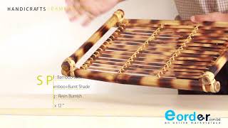 Bamboo Tray (M) | Home Decoration Piece | Handicrafts of Bangladesh | Product Showcase