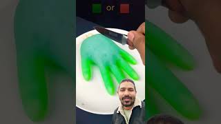 Green or red ♥️ #satisfying #oddlysatisfying #slime #food #experiment  #shortvideo #short #shorts